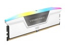 DDR5, 5200MHZ 32GB 2X16GB DIMM, UNBUFFERED, 40-40-40-77, XMP 3.0, VENGEANCE RGB DDR5 WHITE HEATSPREA