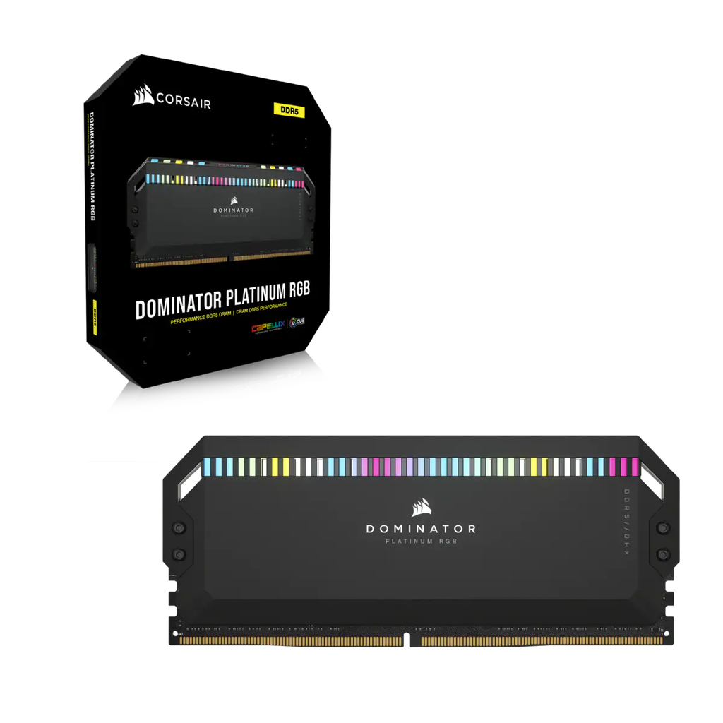 DDR5, 6200MHZ 32GB 2X16GB DIMM, UNBUFFERED, 36-39-39-76, OC PMIC, XMP 3.0, DOMINATOR PLATINUM RGB DD