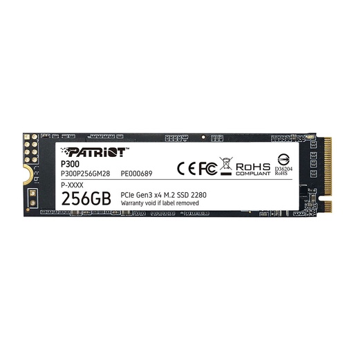 [COAPTVP300P256GM28] DISCO SOLIDO PATRIOT P300 256GB M.2 2280, PCIE GEN 3 X4, NVME.