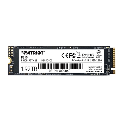 [COAPTVP310P1.92TB] DISCO DURO SSD 1,92TB  M.2 2280 PCIE GEN 3 X 4 SSD, NVME 1.3