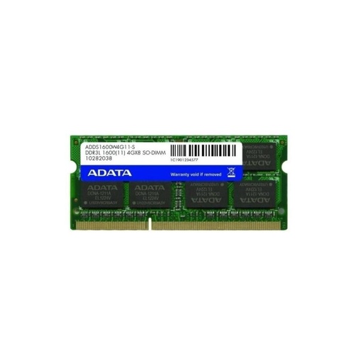 [COAADVADDS1600W4G11-S] ADATA MEMORIA SODIMM DDR3L 1600MHZ 4GB (PORTATIL)