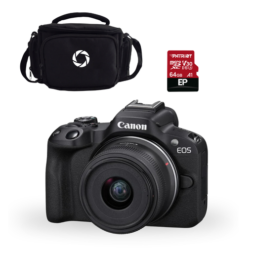 [FOGCAV5811C012AAR50C82] COMBO 82 R50 RF-S 18-45MM IS STM + MEMORIA 64GB + EST. NAC