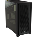 4000D AIRFLOW TG MID-TOWER, BLACK