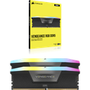 DDR5, 5600MHZ 32GB 2X16GB DIMM, UNBUFFERED, 40-40-40-77, XMP 3.0, VENGEANCE RGB DDR5 BLACK HEATSPREA