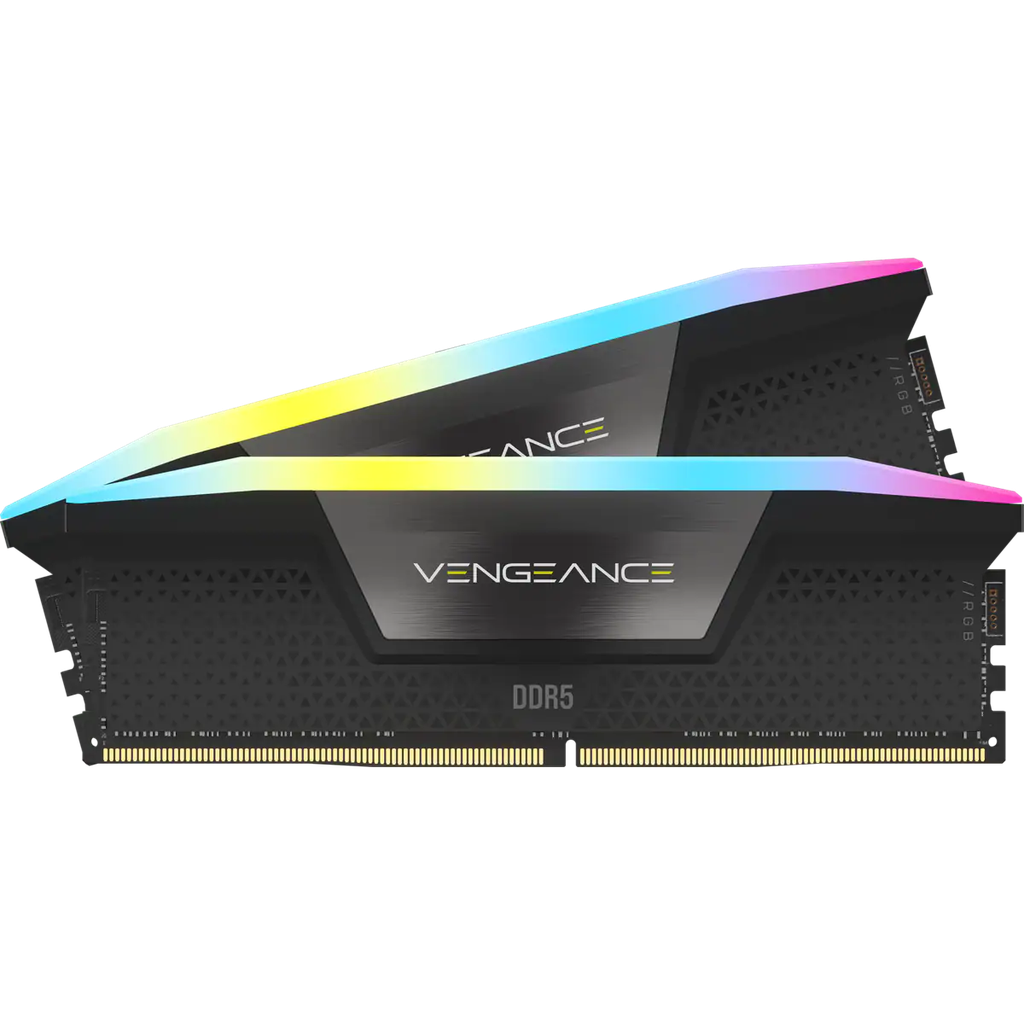 DDR5, 5600MHZ 32GB 2X16GB DIMM, UNBUFFERED, 40-40-40-77, XMP 3.0, VENGEANCE RGB DDR5 BLACK HEATSPREA