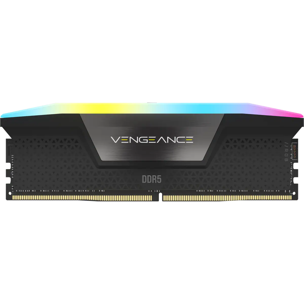 DDR5, 5600MHZ 32GB 2X16GB DIMM, UNBUFFERED, 40-40-40-77, XMP 3.0, VENGEANCE RGB DDR5 BLACK HEATSPREA