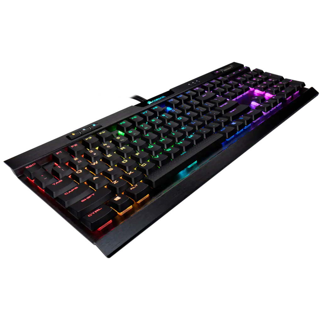 CORSAIR K70 RGB MK.2 LP MECHANICAL GAMING KEYBOARD, BACKLIT RGB LED, CHERRY MX LOW PROFILE SPEED