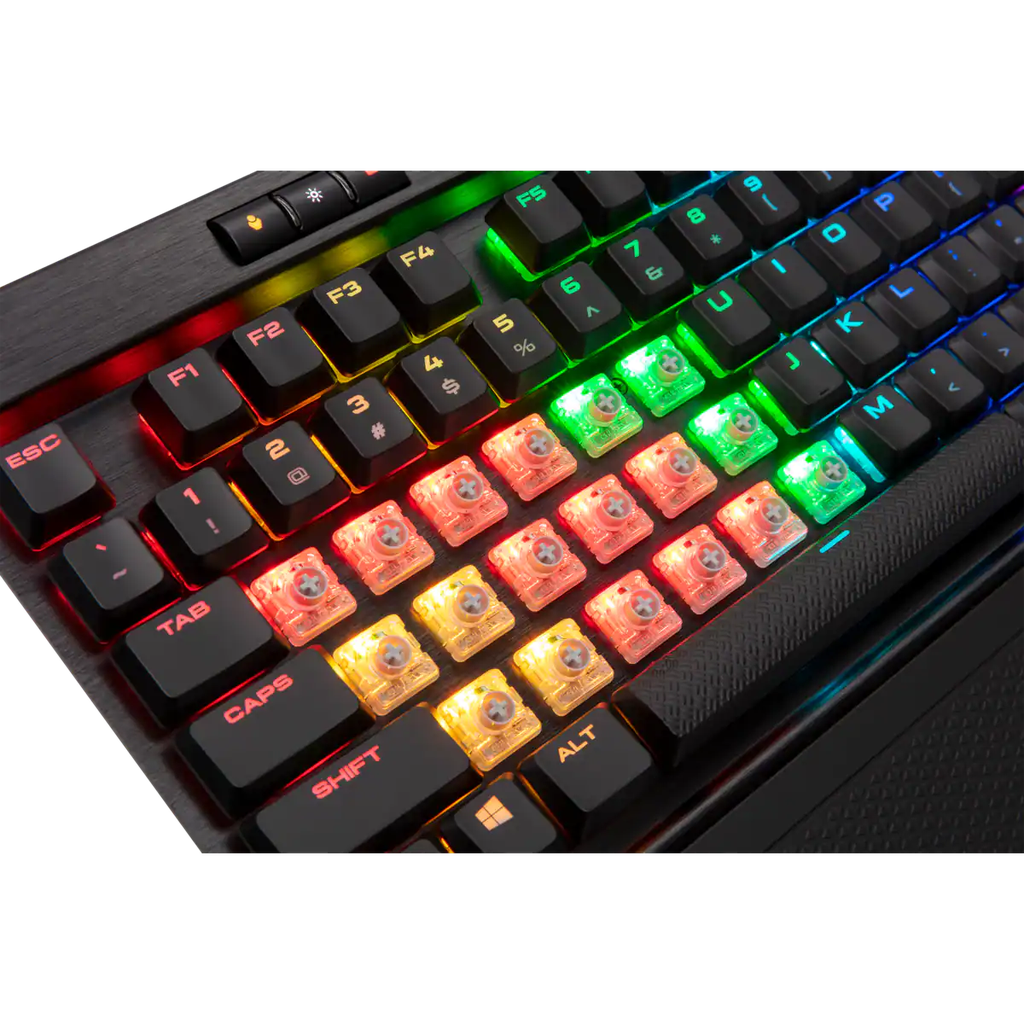 CORSAIR K70 RGB MK.2 LP MECHANICAL GAMING KEYBOARD, BACKLIT RGB LED, CHERRY MX LOW PROFILE SPEED