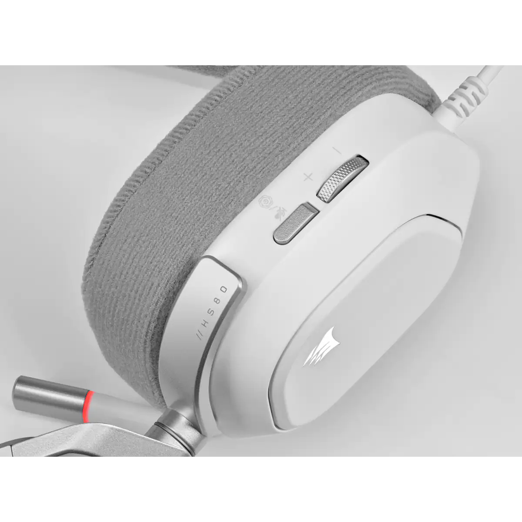 HS80 RGB USB GAMING HEADSET,  WHITE