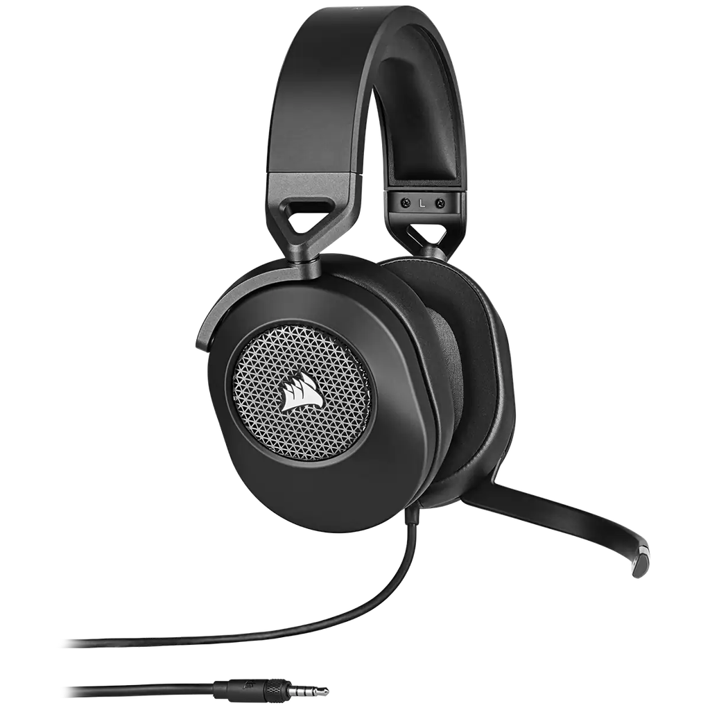 CORSAIR HS65 SURROUND GAMING HEADSET, CARBON