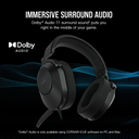 CORSAIR HS65 SURROUND GAMING HEADSET, CARBON