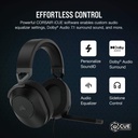 CORSAIR HS65 SURROUND GAMING HEADSET, CARBON