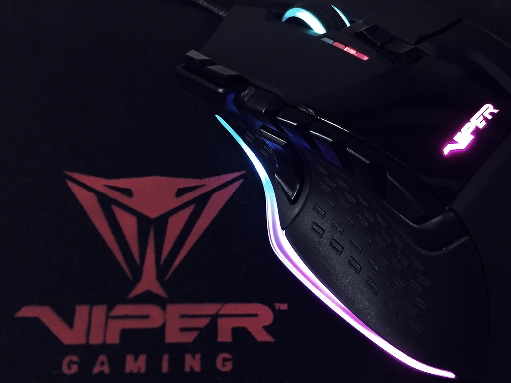 MOUSE GAMING PATRIOT  VIPER V570 BLACK EDITION, LASER, RGB