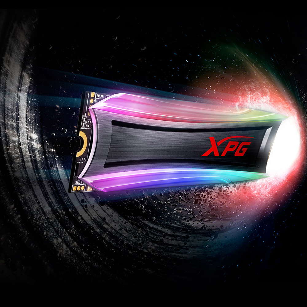 XPG SSD GEN 3X4 512GB PCIE NVME HEATSINK RGB S40G