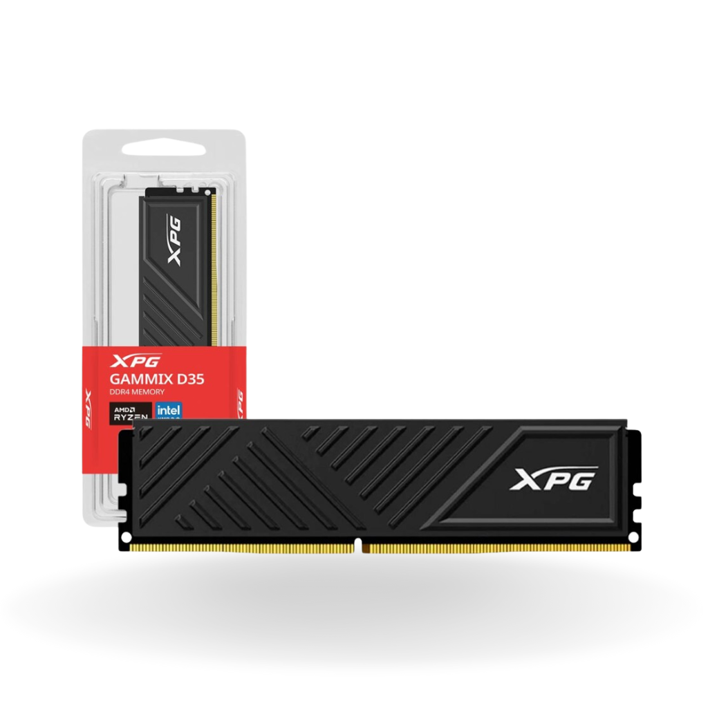 XPG MEMORIA RAM 8GB DDR4 3200 HEATSINK D35 NEGRA