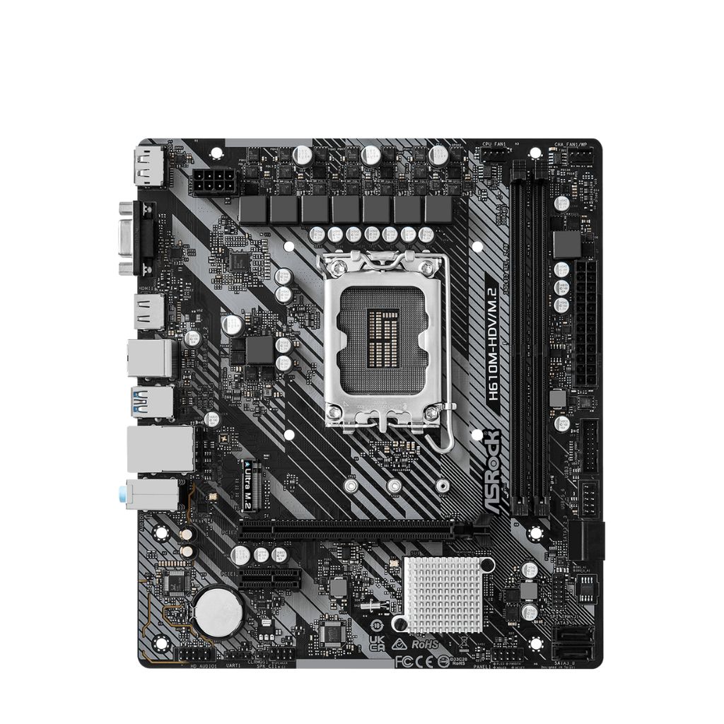 PLACA ASROCK H610M-HDV/M.2 R2.0, LGA 1700, DDR4-3200MHZ, M.2(PCIE GEN3 X4), PCIE 4.0, HDMI.