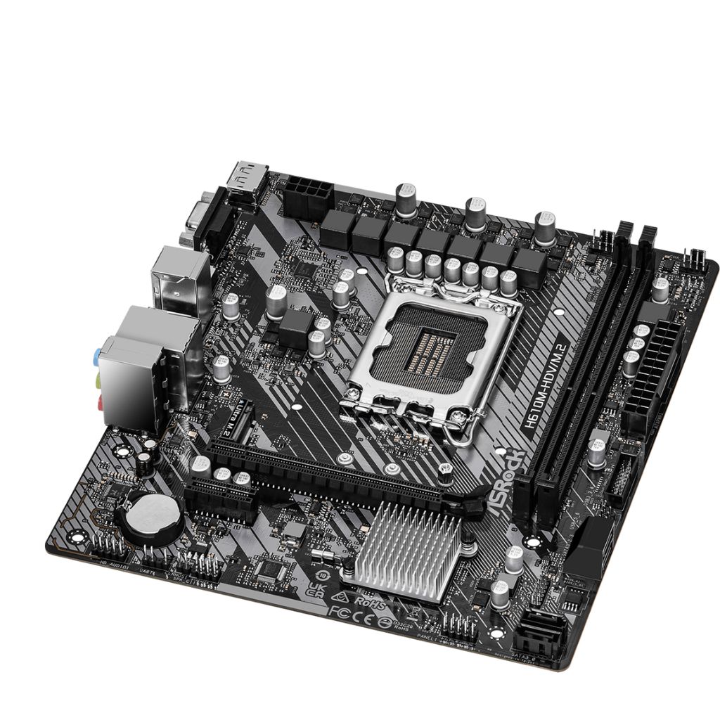 PLACA ASROCK H610M-HDV/M.2 R2.0, LGA 1700, DDR4-3200MHZ, M.2(PCIE GEN3 X4), PCIE 4.0, HDMI.