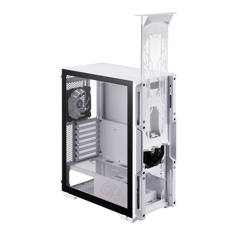 CASE - MID TOWER - ADATA XPG - STARKERAIR BLANCO  - 2 FAN - ARGB
