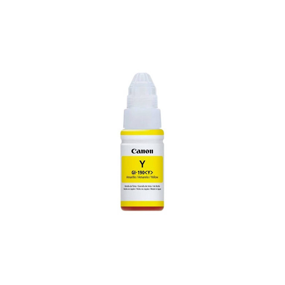 BOTELLA DE TINTA CANON  GI - 190  Y  / G1100, G1110,G2100,G2110,G3100,G3110,G4100,G4110.G4111