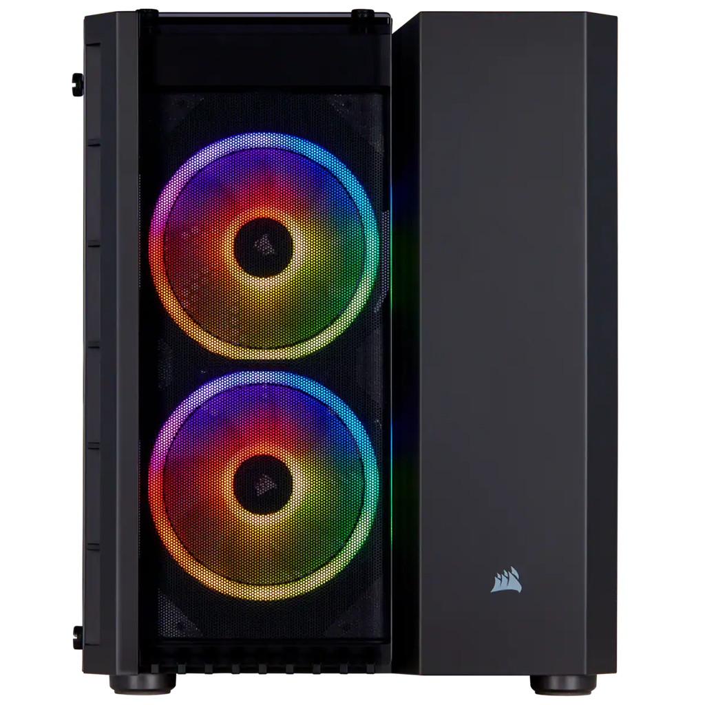 CASE MINI TOWER CORSAIR CRYSTAL 280X RGB BLACK, S/ FUENTE, VIDRIO TEMPLADO, MINI-ITX | MICROATX.
