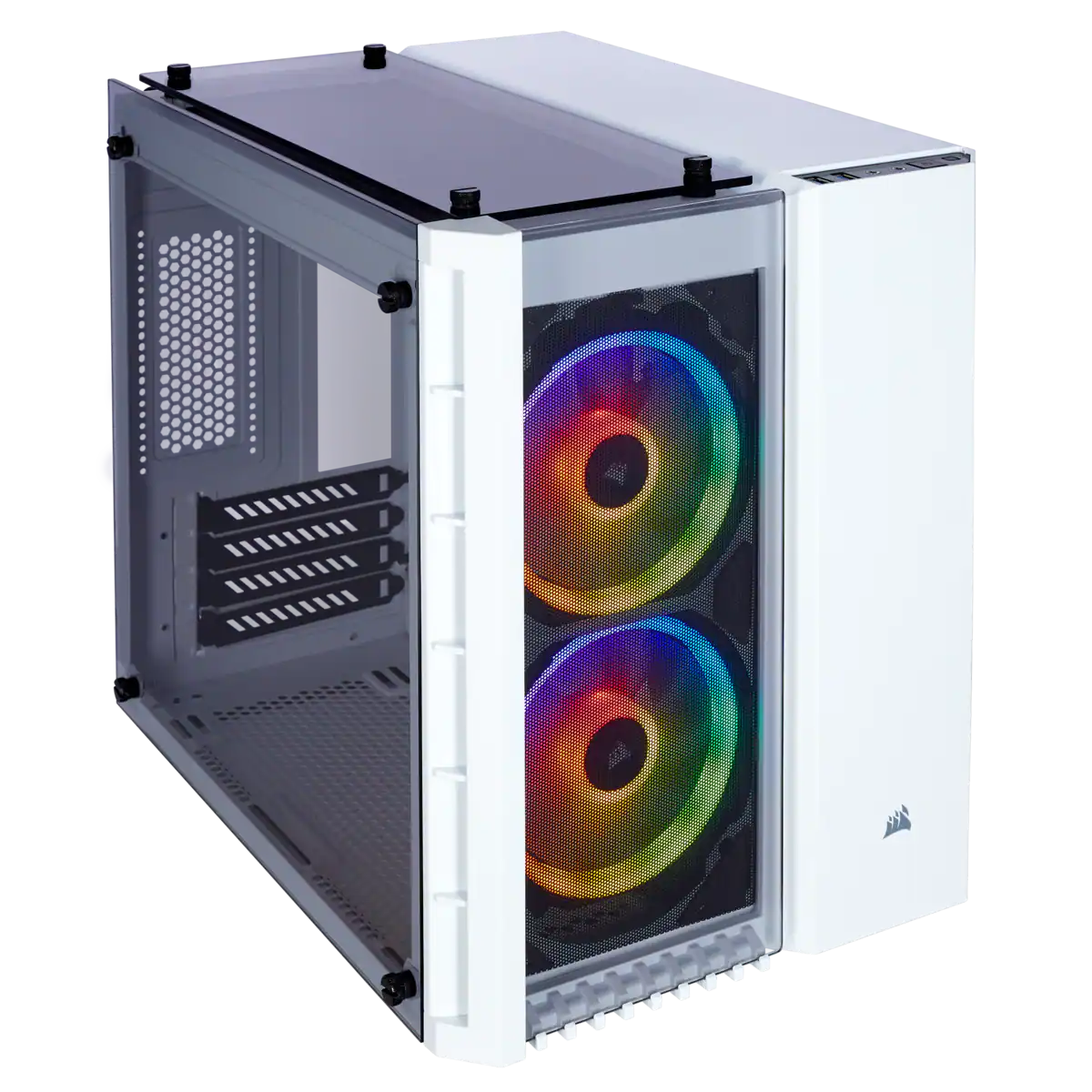 [COACRVCC-9011137-WW] CASE MINI TOWER CORSAIR CRYSTAL 280X RGB WHITE, S/ FUENTE, VIDRIO TEMPLADO, MINI-ITX | MICROATX.