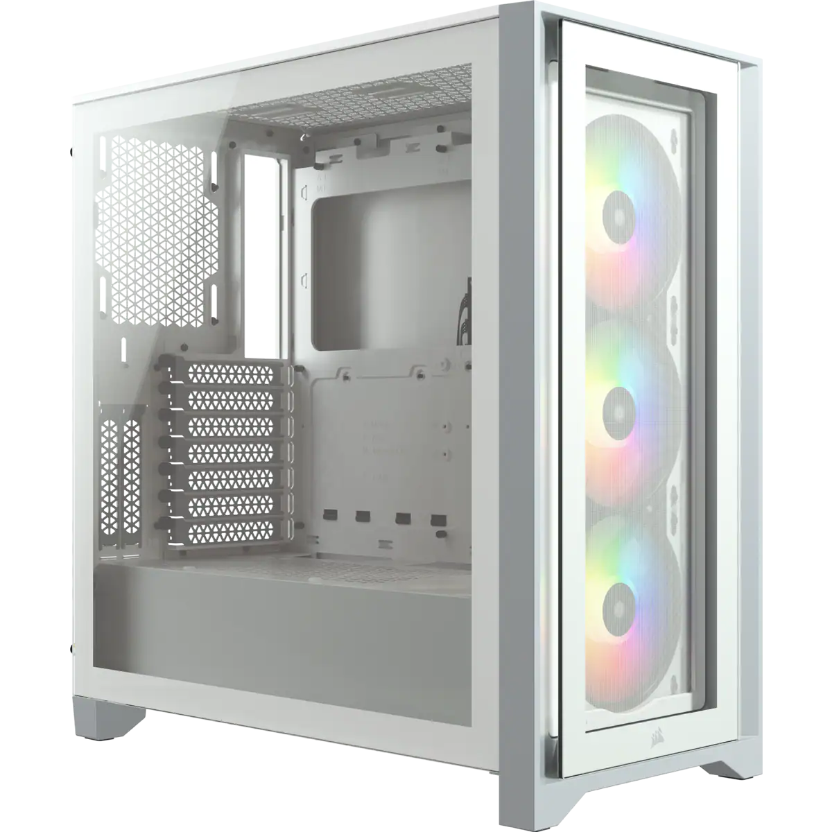 [COACRVCC-9011205-WW] CASE MID-TOWE CORSAIR ICUE 4000X WHITE RGB, S/FUENTE, VIDRIO TEMPLADO, ATX/EATX/M-ATX/M-ITX.