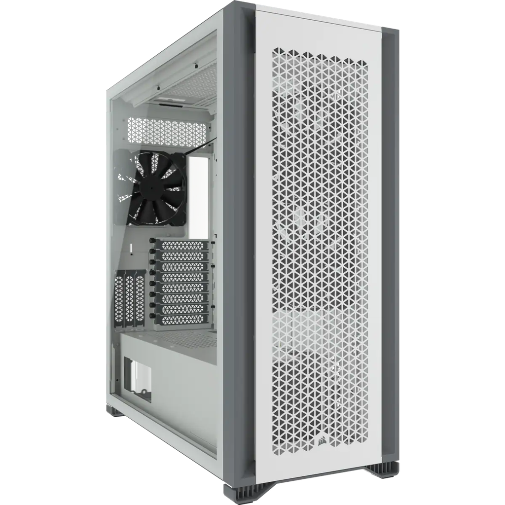CASE FULL TOWER CORSAIR 7000D AIRFLOW, WHITE, S/FUENTE, VIDRIO TEMPLADO, 3 FAN-140.