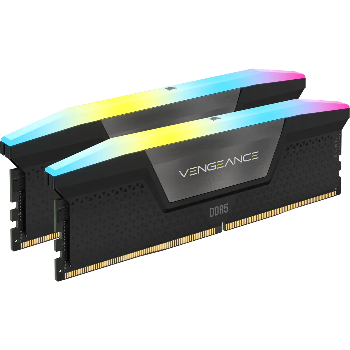 [COACRVCMH32GX5M2B5600C40] DDR5, 5600MHZ 32GB 2X16GB DIMM, UNBUFFERED, 40-40-40-77, XMP 3.0, VENGEANCE RGB DDR5 BLACK HEATSPREA