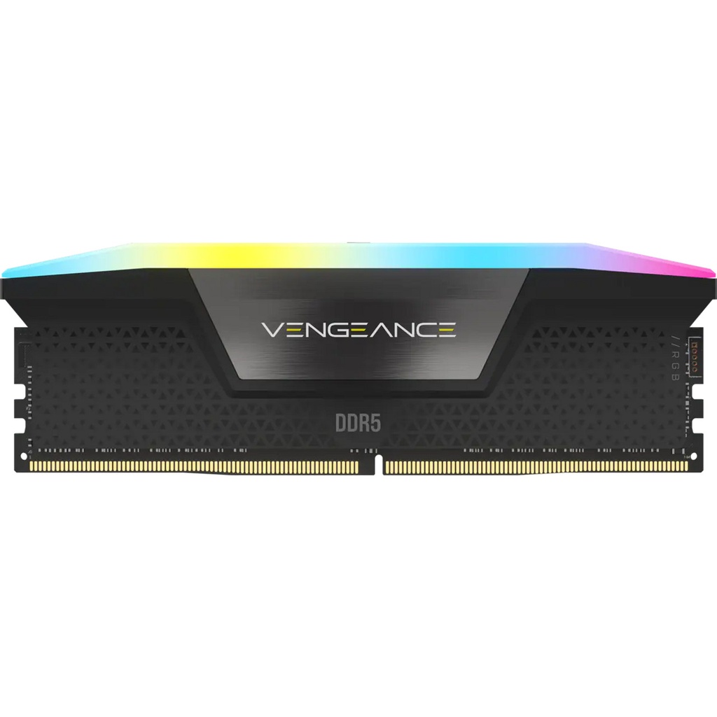 DDR5, 6200MHZ 32GB 2X16GB DIMM, UNBUFFERED, 36-39-39-76, STD PMIC, XMP 3.0, VENGEANCE RGB DDR5 BLACK