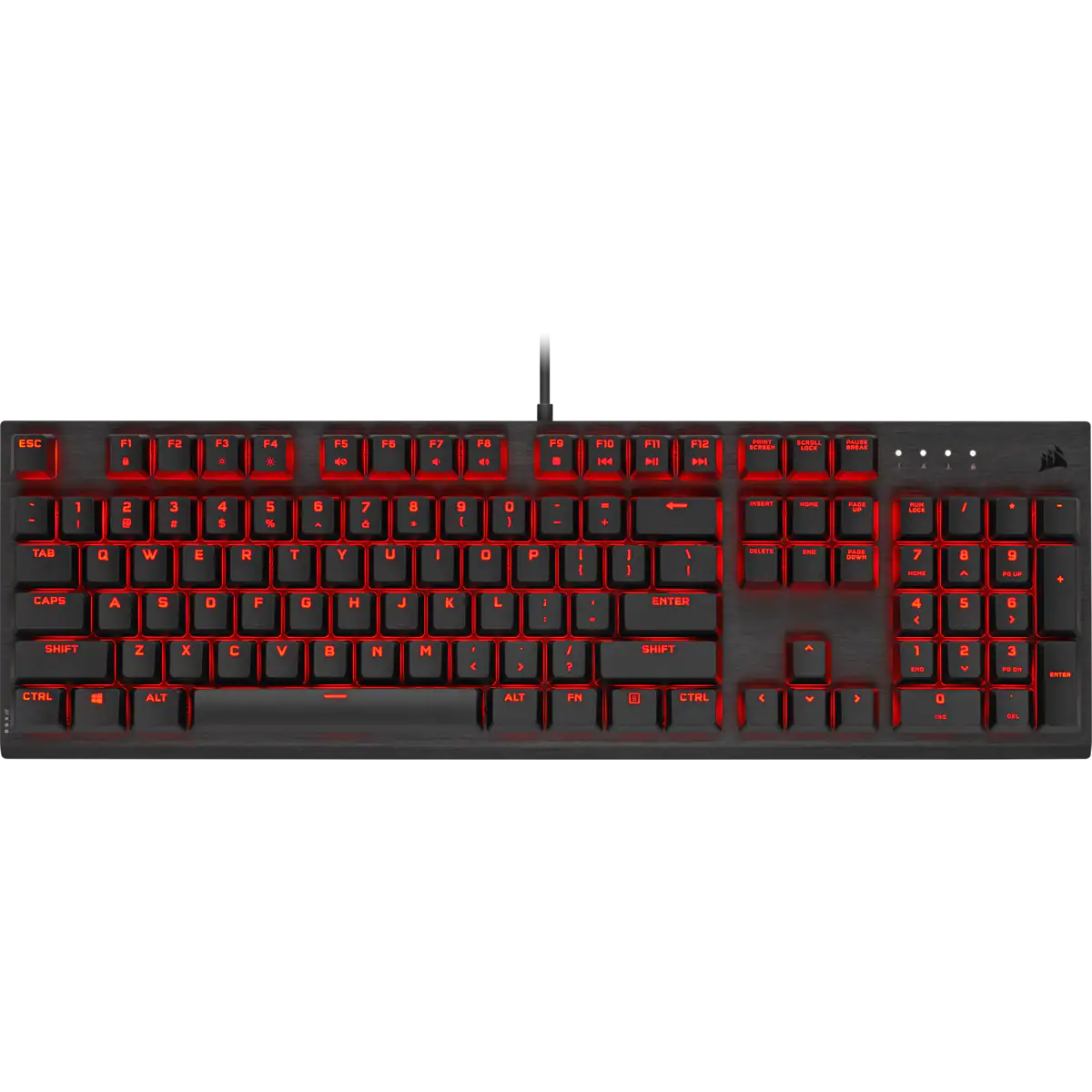 [COACRVCH-910D029-SP] TECLADO GAMING CORSAIR K60 PRO, LED ROJO, SWITCHES CHERRY MV, USB, NEGRO, PC O MAC.