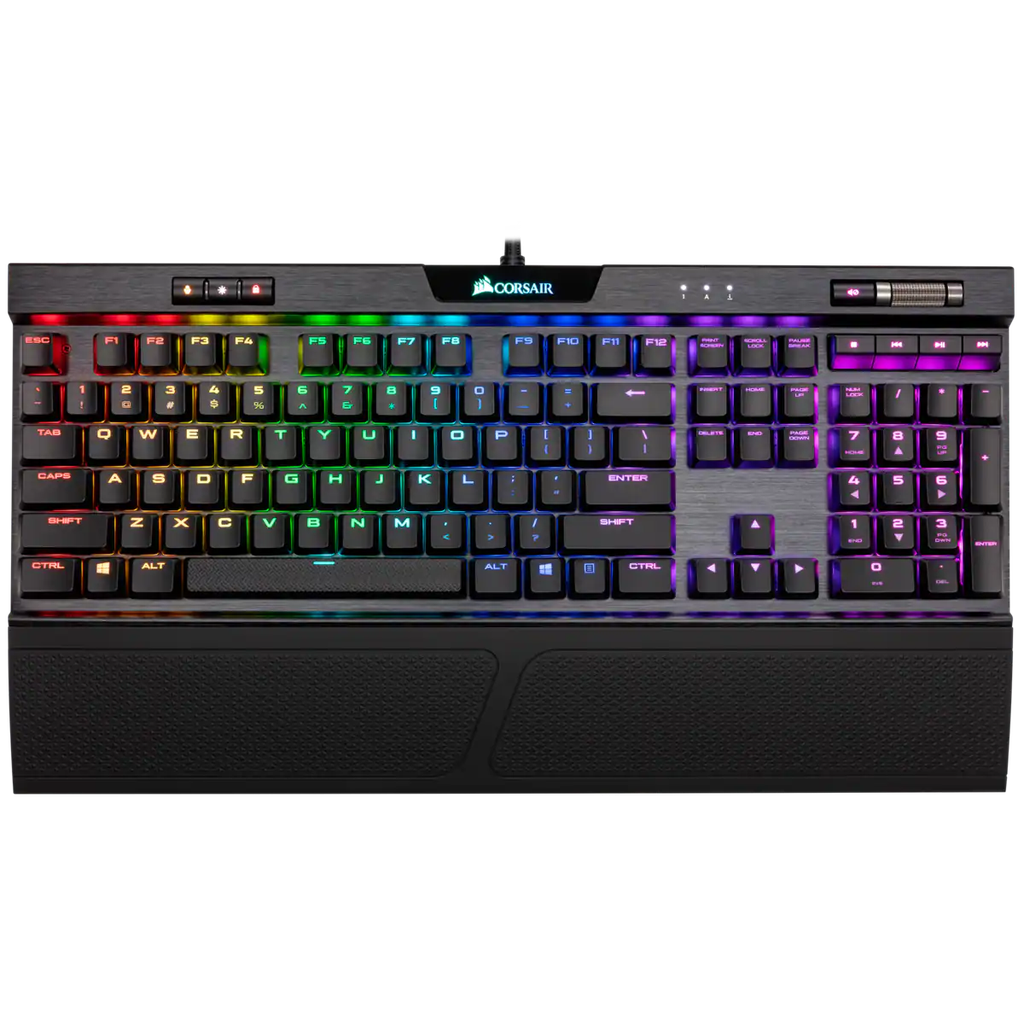 CORSAIR K70 RGB MK.2 LP MECHANICAL GAMING KEYBOARD, BACKLIT RGB LED, CHERRY MX LOW PROFILE SPEED