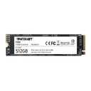 UNIDAD EN ESTADO SOLIDO PATRIOT P300 512GB M.2 2280, PCIE GEN 3 X4, NVME.