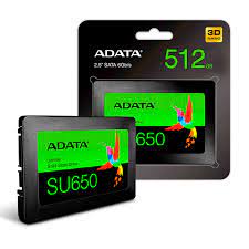 UNIDAD DE ESTADO SOLIDO - ADATA - SU650 -  512GB SSD SATA 2.5&quot;