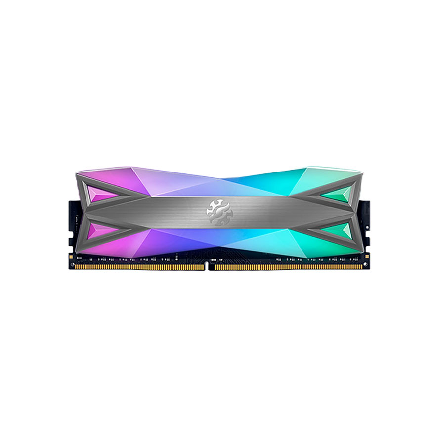 MEMORIA RAM UDIMM - ADATA XPG - D60 TUNGSTEN GREY RGB -  DDR4 8GB 3200 MHZ
