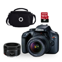 COMBO 53 CAM. T100+ EF-S 18-55 MM DC III+50 STM + MEMORIA 64GB+MALET. NAC