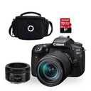 CAMARA DSLR CANON EOS 90D EF-S 18-135MM IS USM + EF 50MM STM + ESTUCHE + MEMORIA (COMBO 72)