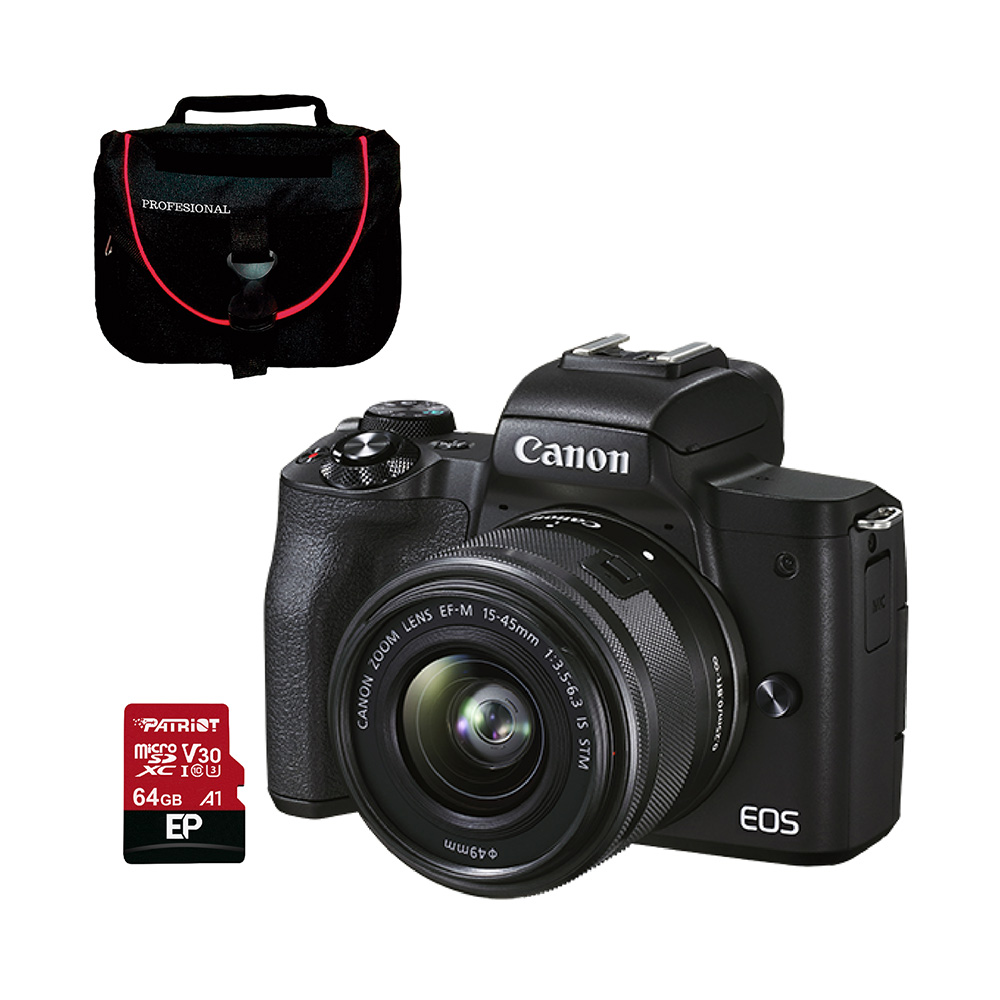 COMBO 56 M50 MARK II EF-M 15-45MM IS STM+EST. NAC+ MEMORIA 64 GB