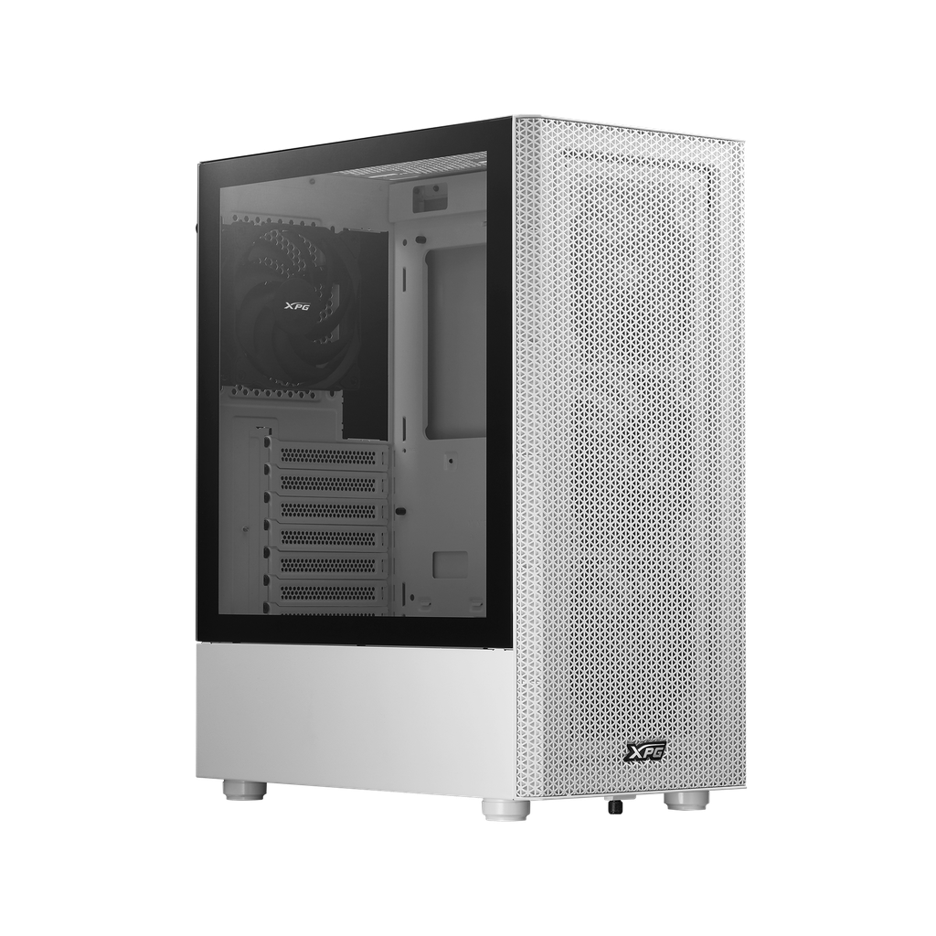 CASE - MID TOWER - ADATA XPG -VALORMESHMT - CRISTAL TEMPLADO -COLOR BLANCO