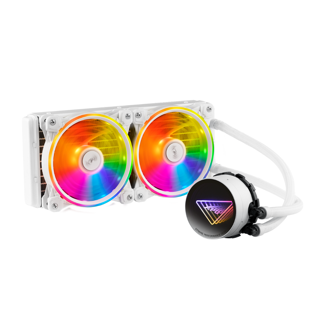 [COAADV75261291] ENFRIADOR LIQUIDO -  ADATA XPG -  LEVANTE X 240 - BLANCO ARGB - COMPATIBLE CON INTEL Y AMD