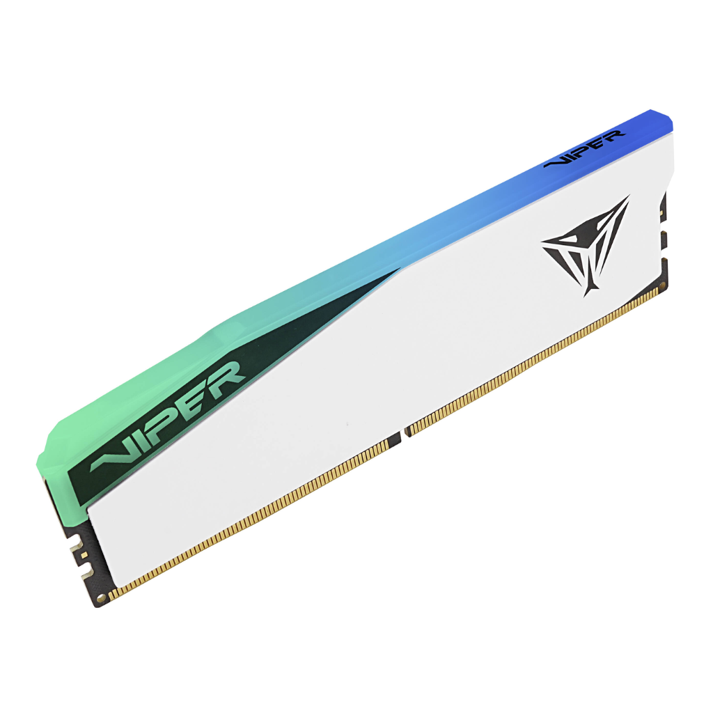 MEMORIA RAM PATRIOT VIPER ELITE 5 DDR5 16GB-6000MHZ, WHITE RGB, CL42, 1.35V, UDIMM.