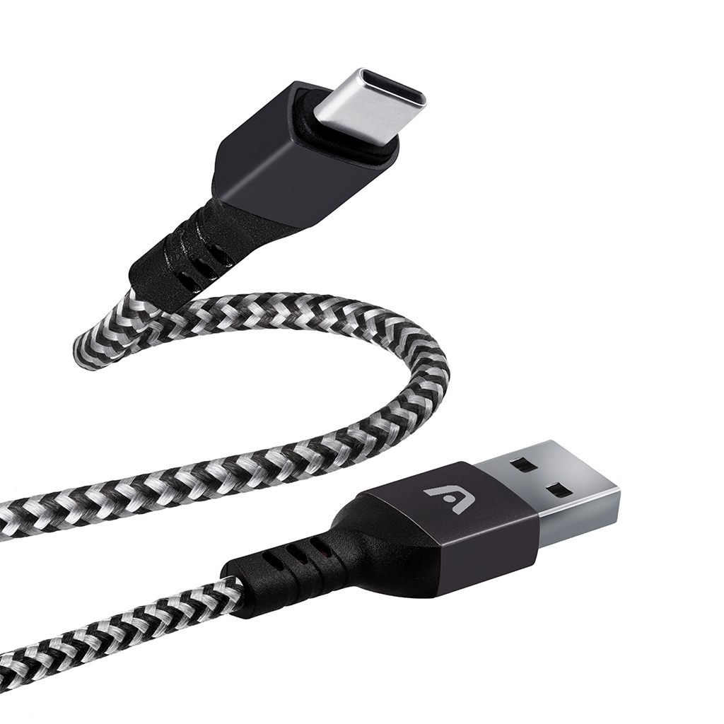 CABLE TRENZADO DE NAILON TIPO C A USB 2.0  ARGOMTECH