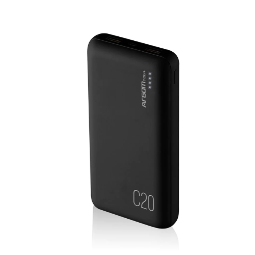 [CEAAGVARG-PB-1145BK] POWER BANK  ARGOMTECH 20,000 MAH - BLACK