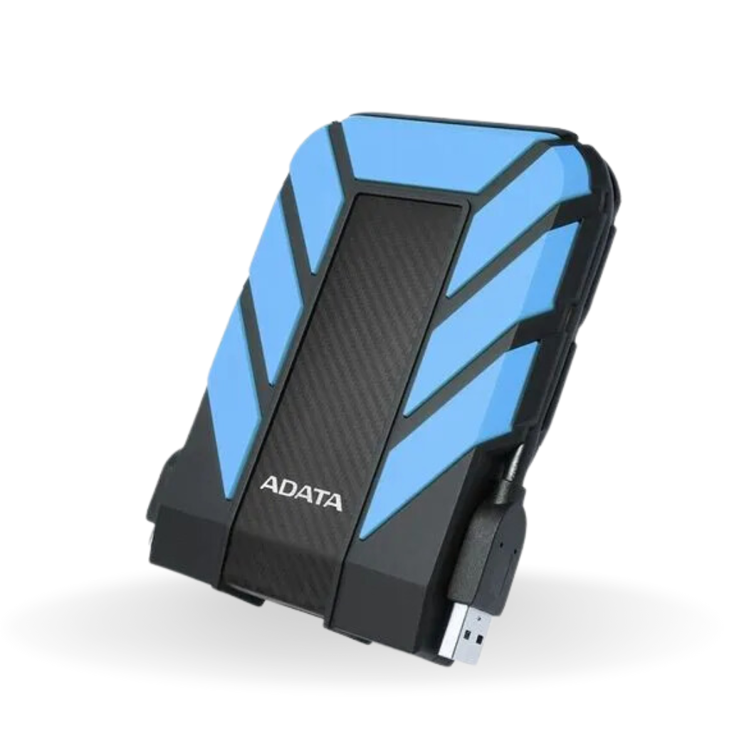 DISCO DURO - EXTERNO ANTIGOLPES - ADATA - HD710P 2TB AZUL -  GRADO MILITAR, ANTI POLVO, AGUA
