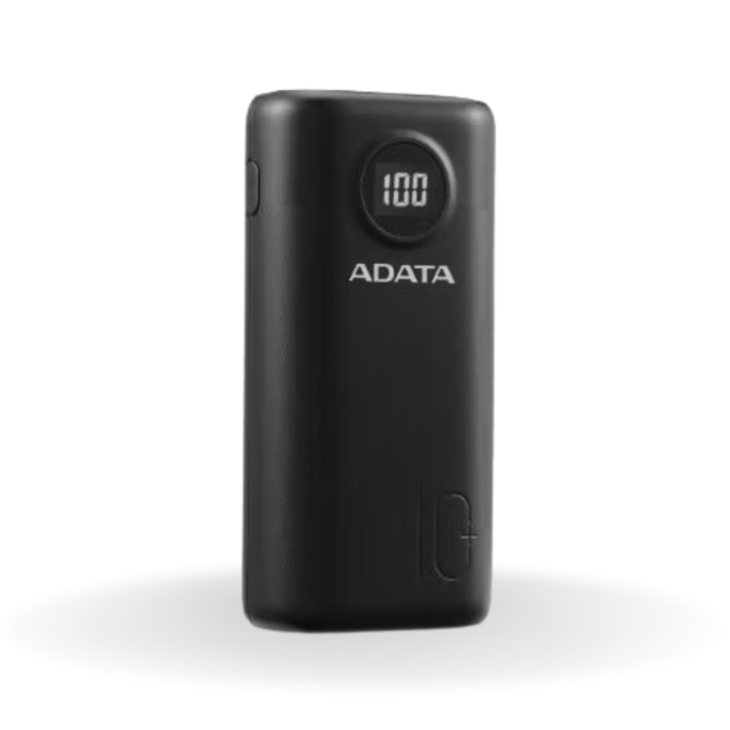 BATERIA PORTATIL - POWER BANK - ADATA - P10000QCD BLACK - 10000   MHA - ENTRADA TIPO C