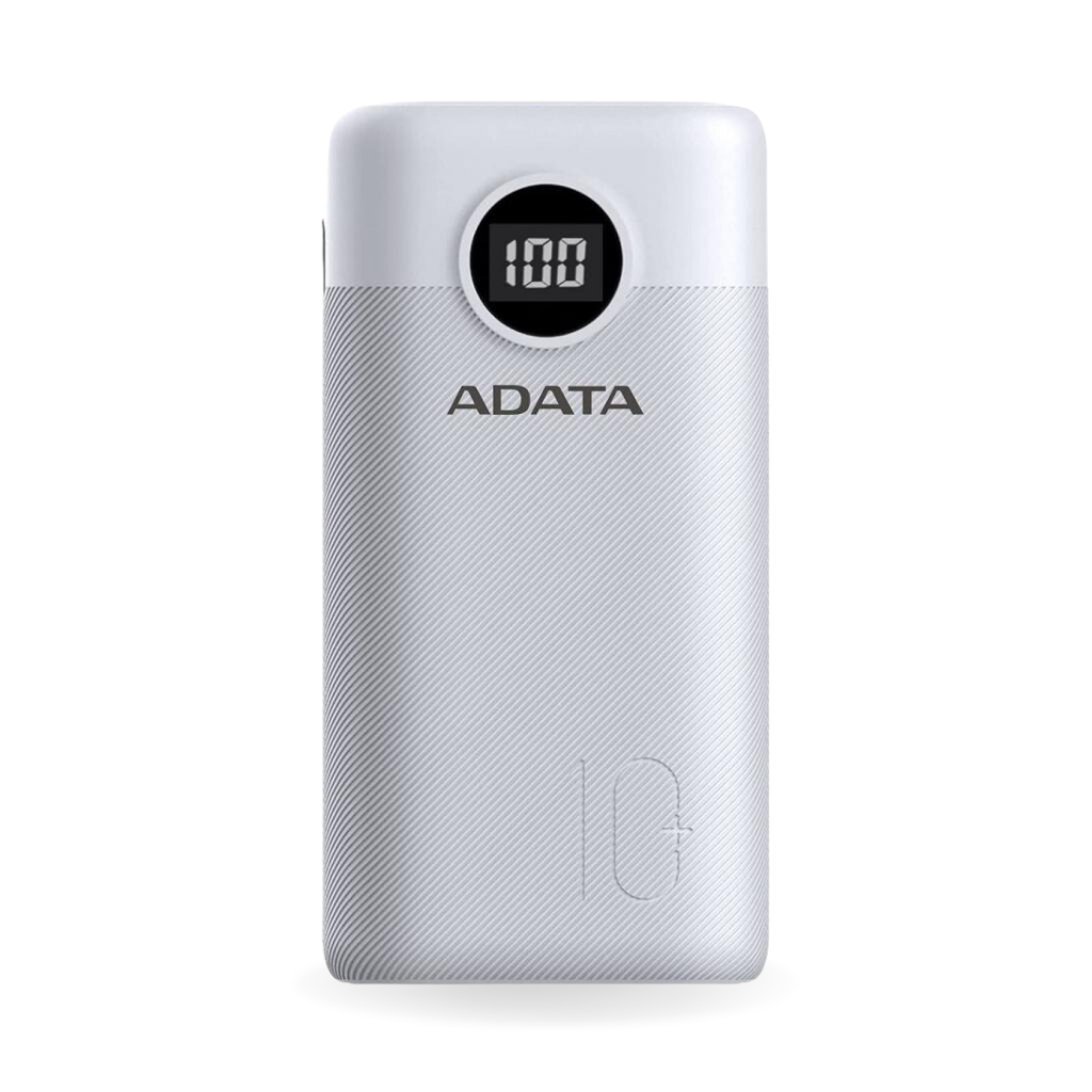 [COAADVAP10000QCD-DGT-CWH] BATERIA PORTATIL - POWER BANK - ADATA - P10000QCD BLANCO - 10000 MHA  - ENTRADA TIPO C