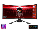 MONITOR GAMING CURVO ASROCK PG34WQ15R3A PHANTOM 34" VA-WQHD (3440X1440) 1500R, 165HZ, 1MS, WIFI, RGB