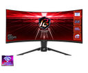 MONITOR GAMING CURVO ASROCK PG34WQ15R2B PHANTOM, 34&quot; VA-WQHD (3440X1440) 1500R, 165HZ, 1MS, WIFI.
