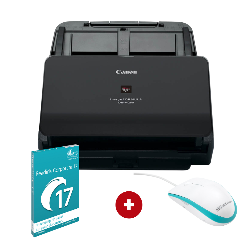 BDL ESCANER CANON DR-M260 II- SW IRIS CORP17 Y MOUSE IRIS  GRATIS