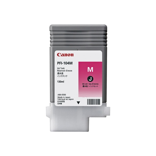 [FAICAV3631B001AA] CARTUCHO DE TINTA CANON PFI-104M MAGENTA, 130ML.