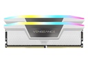 DDR5, 5200MHZ 32GB 2X16GB DIMM, UNBUFFERED, 40-40-40-77, XMP 3.0, VENGEANCE RGB DDR5 WHITE HEATSPREA